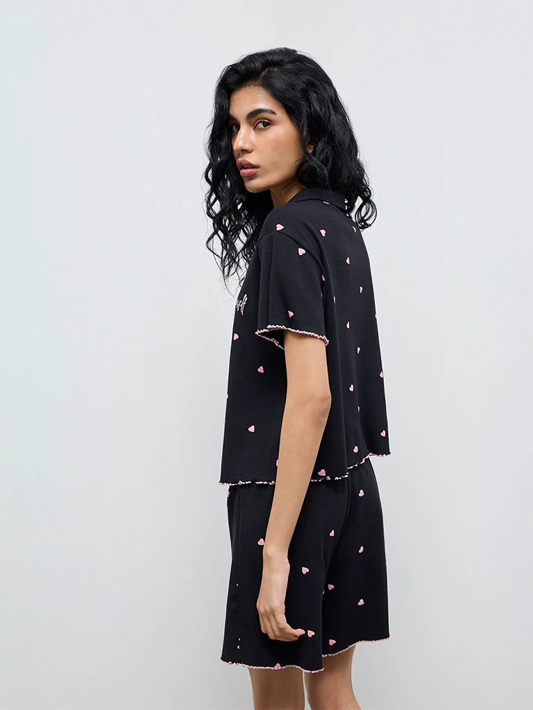 Superstar Black Printed Cotton-Blend Shirt - Image 4