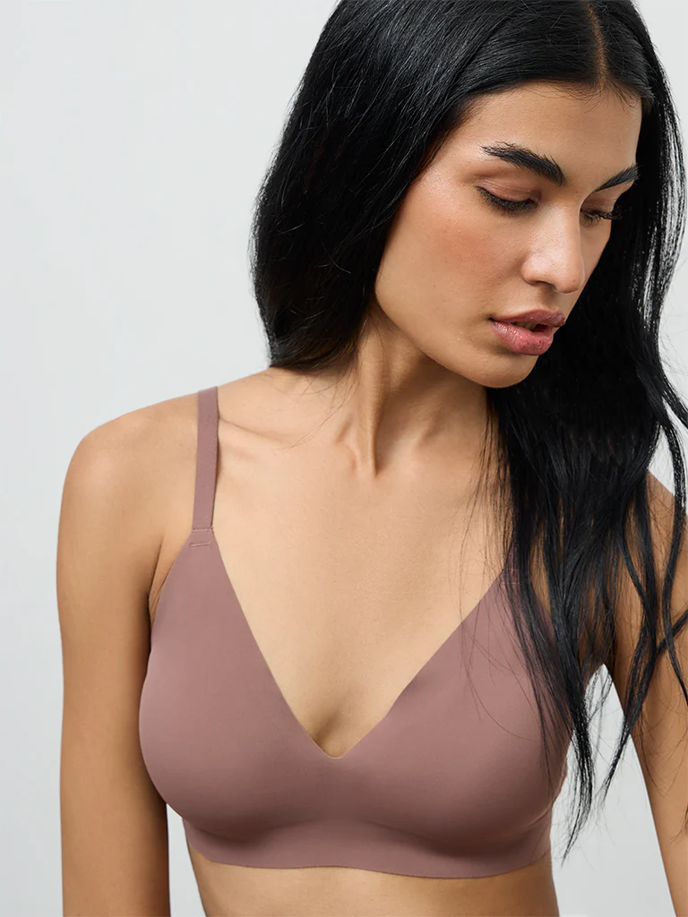 Superstar Dusty Taupe Invisible Padded Triangle Bra - Image 3
