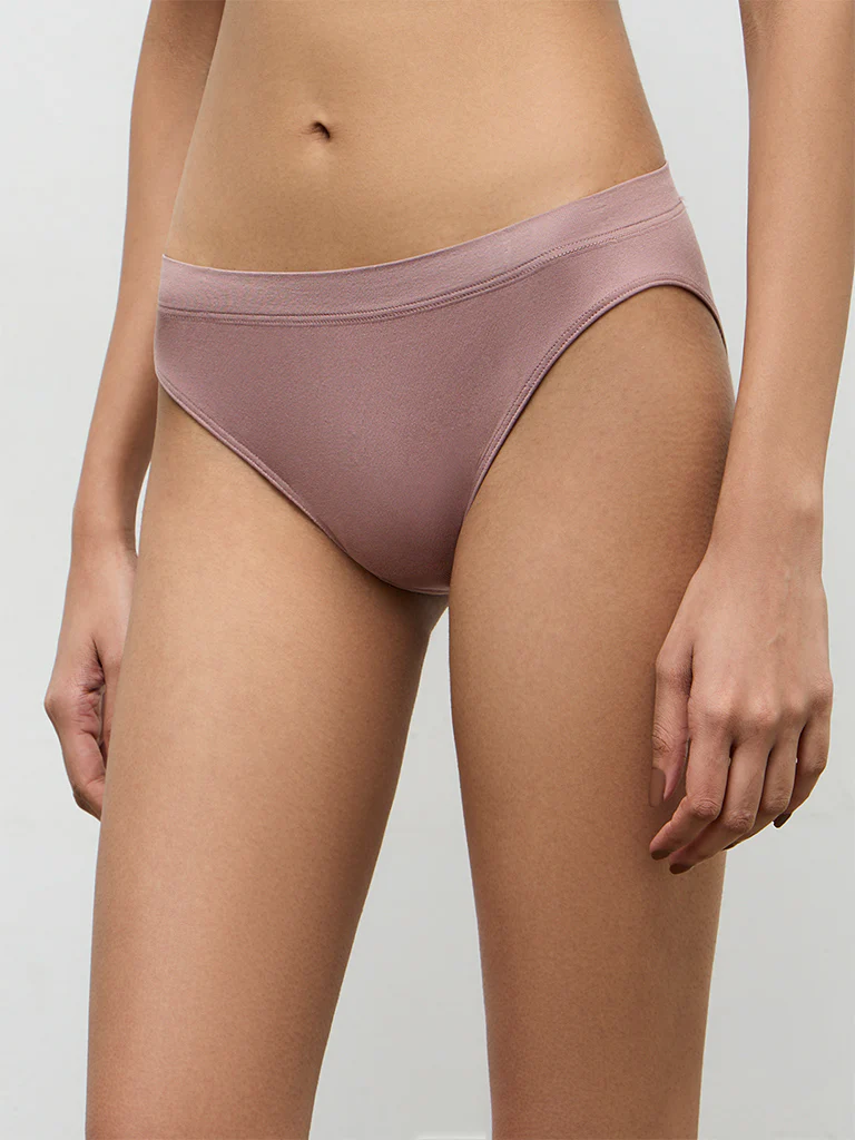 Superstar Dusty Taupe Seamfree Bikini Briefs - Pack of 2 - Image 2
