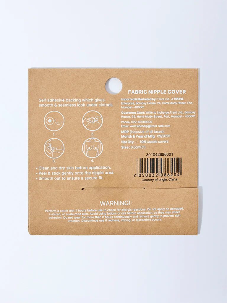 Superstar Fabric Nipple Covers, 10N, 6.5 cm(D) - Image 2