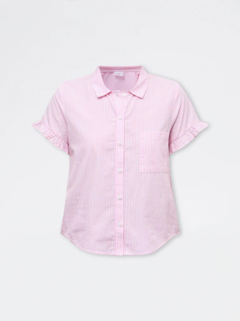 Superstar Pink Striped Cotton Shirt - Image 5