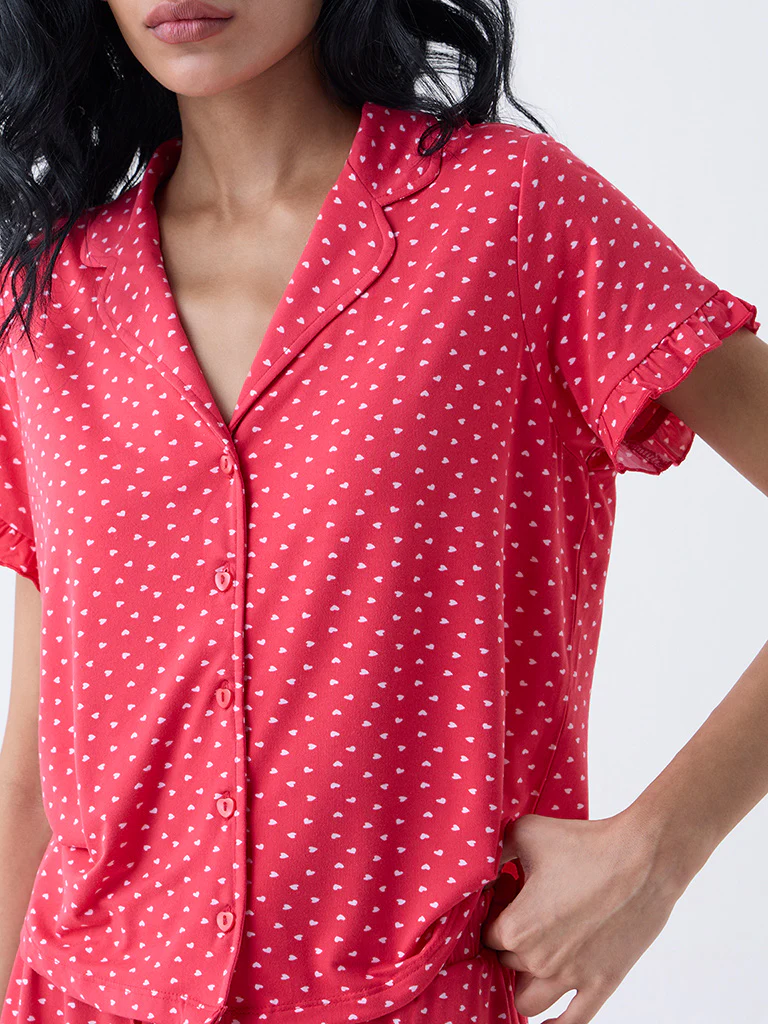 Superstar Red Heart Printed Shirt - Image 3
