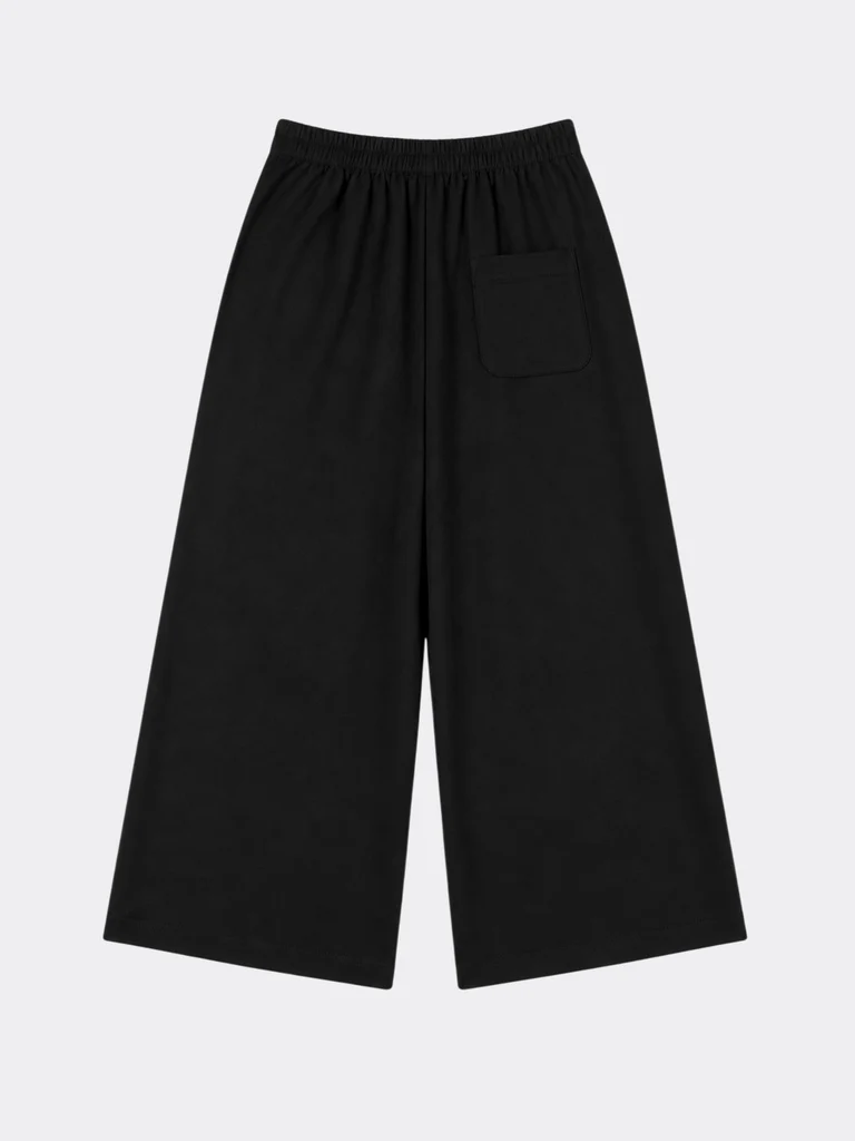 Utsa Black Floral Printed Cotton-Blend Pants - Image 6