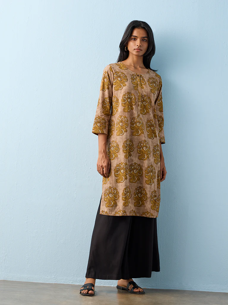 Utsa Black Solid Palazzos - Image 2