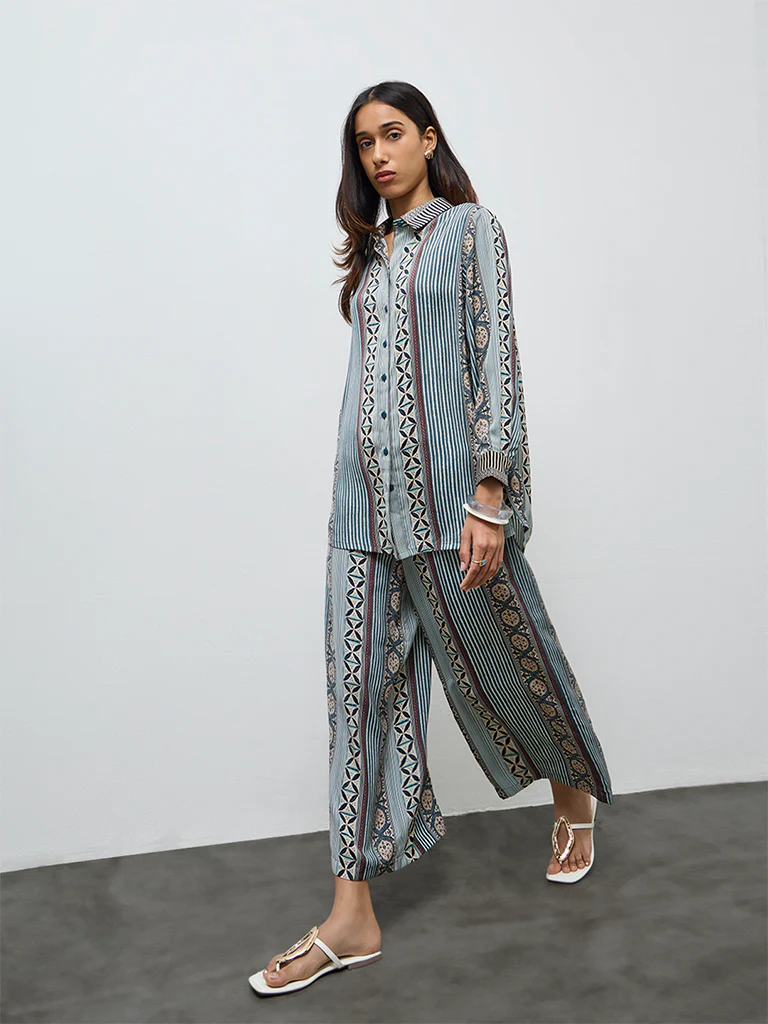 Utsa Green Printed Tunic - Image 2