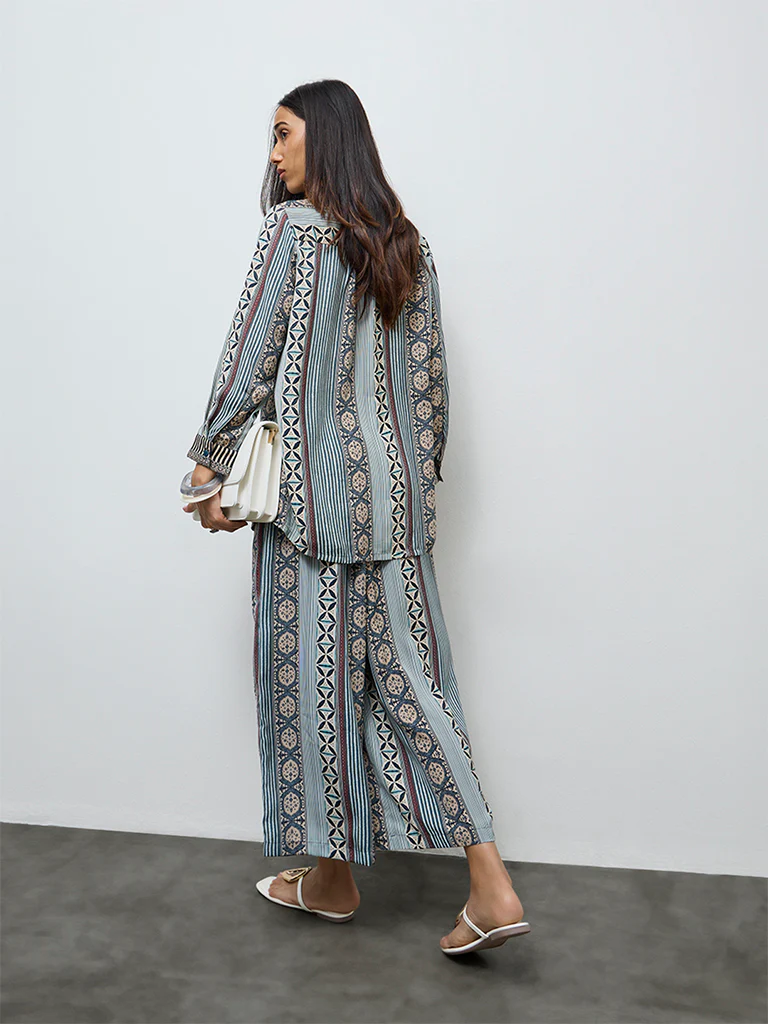 Utsa Green Printed Tunic - Image 4