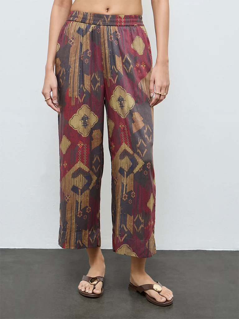 Utsa Multi-Coloured Printed Palazzos