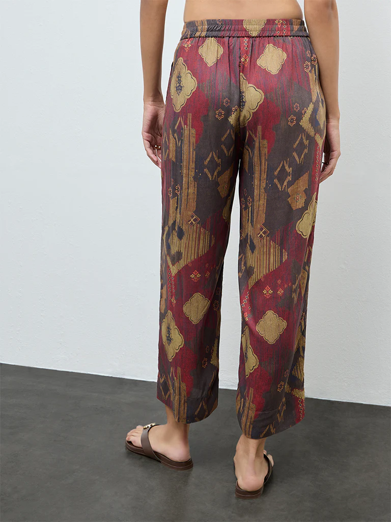 Utsa Multi-Coloured Printed Palazzos - Image 4
