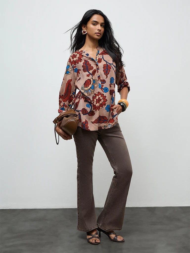 Utsa Multicolour Floral Patterned Tunic