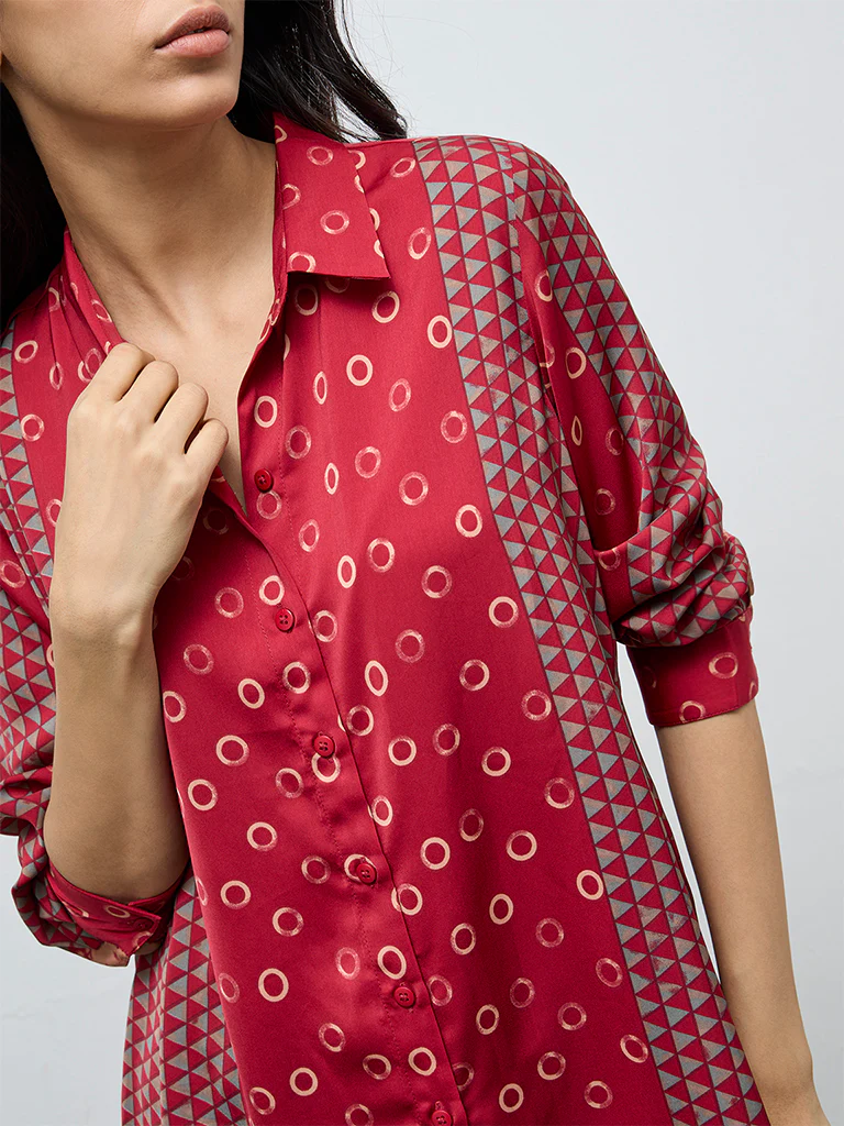 Utsa Multicolour Printed Cotton Tunic - Image 3