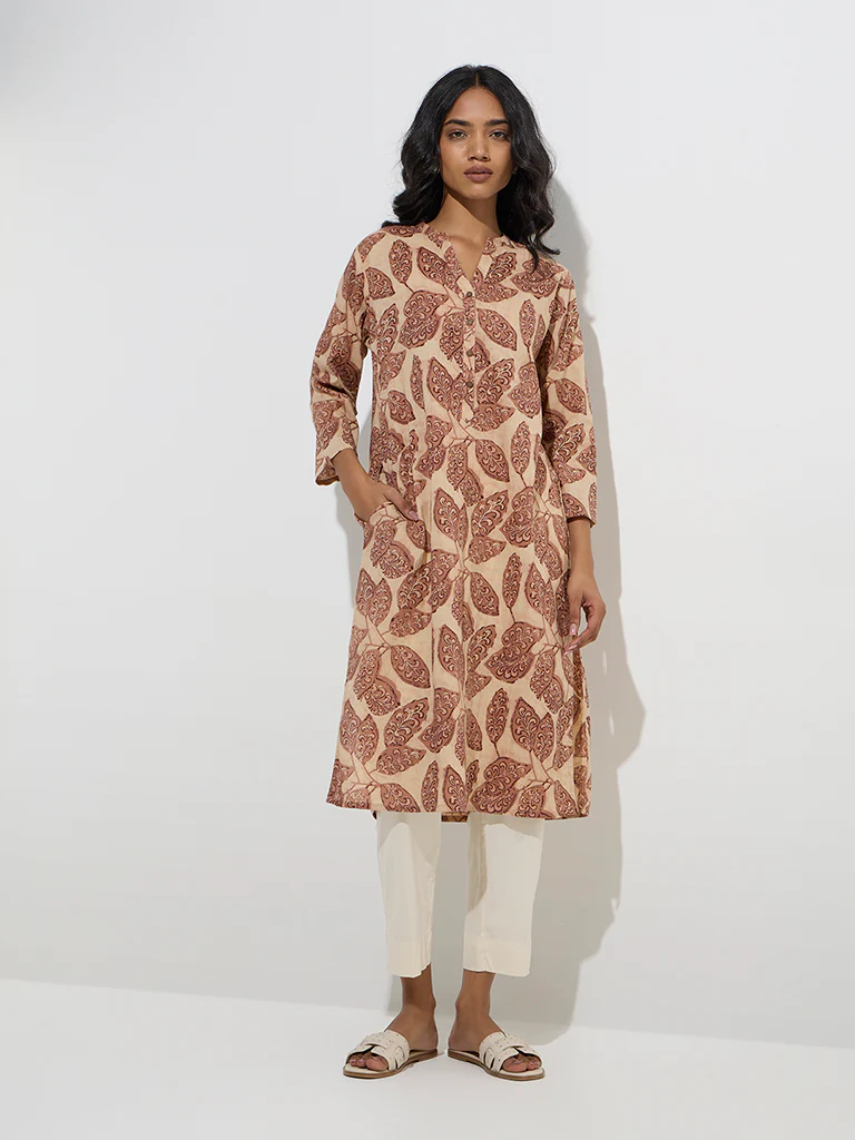 Utsa Off-White Poplin Ethnic Pants