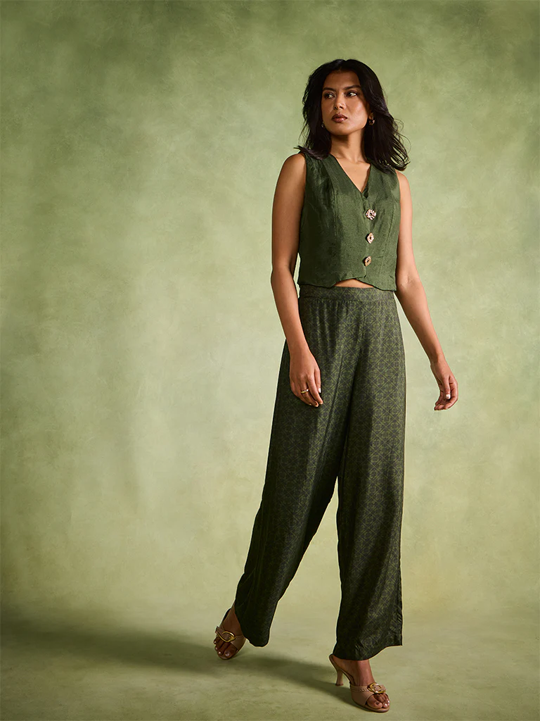 Waistcoat – Green - Image 2