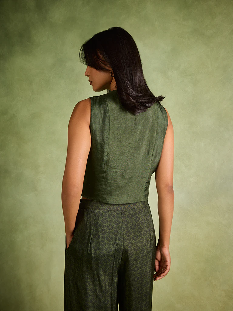 Waistcoat – Green - Image 4