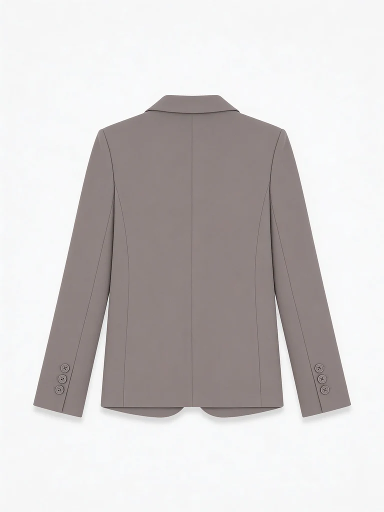 Wardrobe Beige Solid Blazer - Image 2
