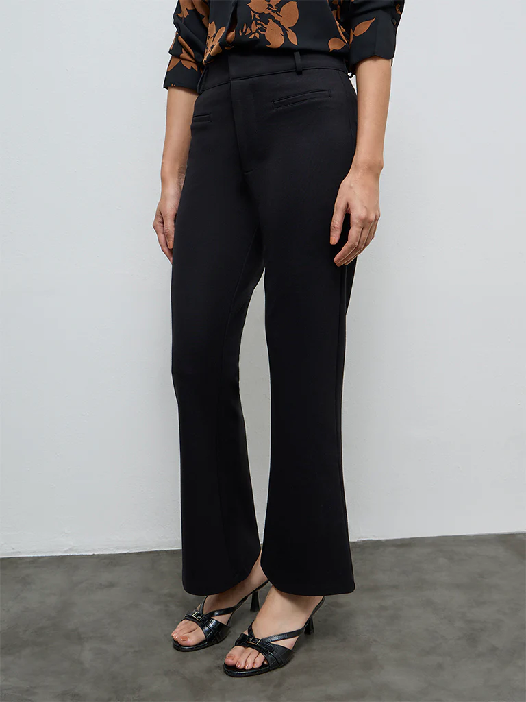 Wardrobe Black High-Rise Trousers - Image 2