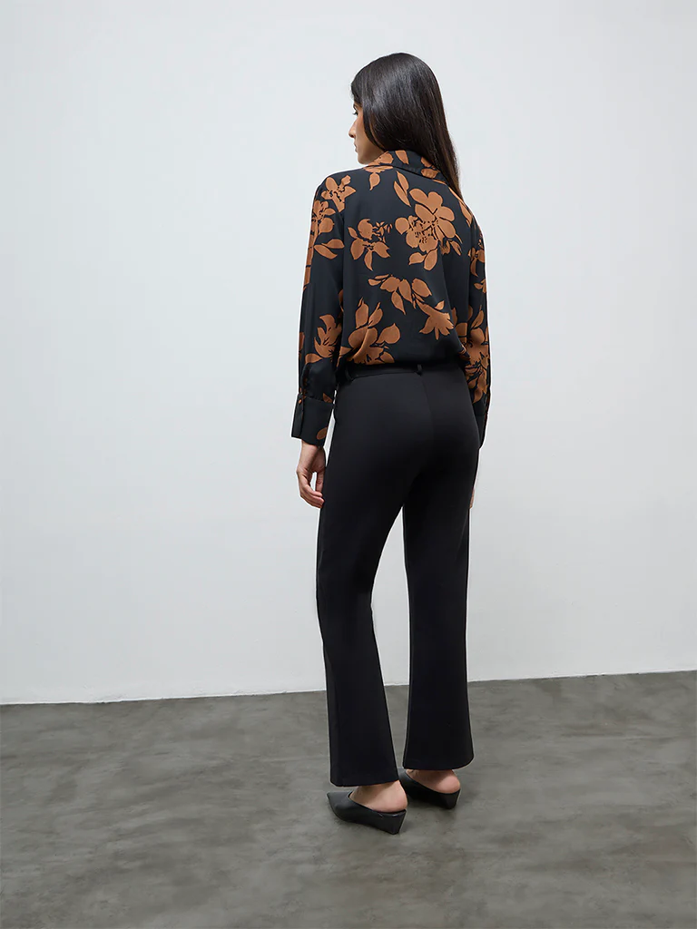 Wardrobe Black High-Rise Trousers - Image 4