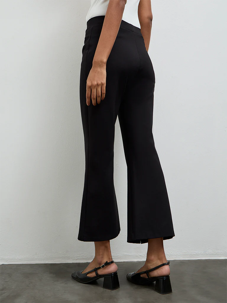 Wardrobe Black High-Rise Trousers - Image 4