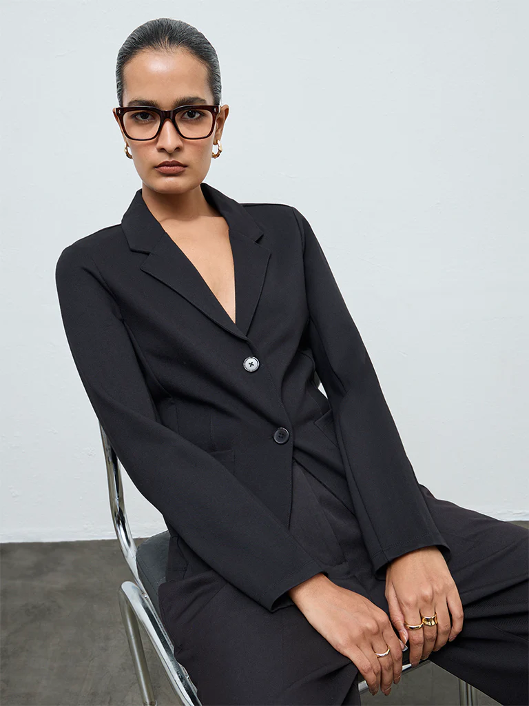 Wardrobe Black Solid Jacket - Image 2