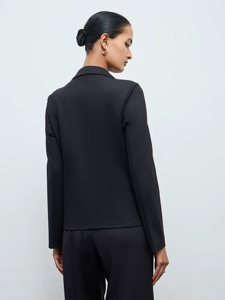Wardrobe Black Solid Jacket - Image 4