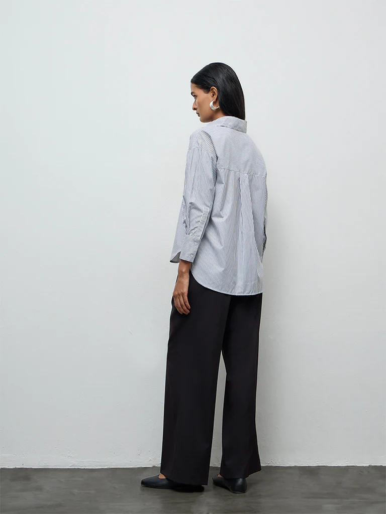 Wardrobe Black Striped Shirt - Image 4