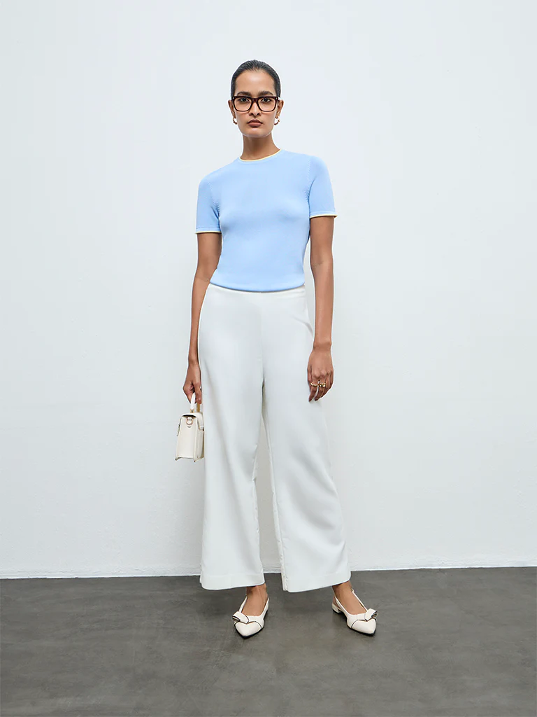 Wardrobe Blue Solid Top - Image 2
