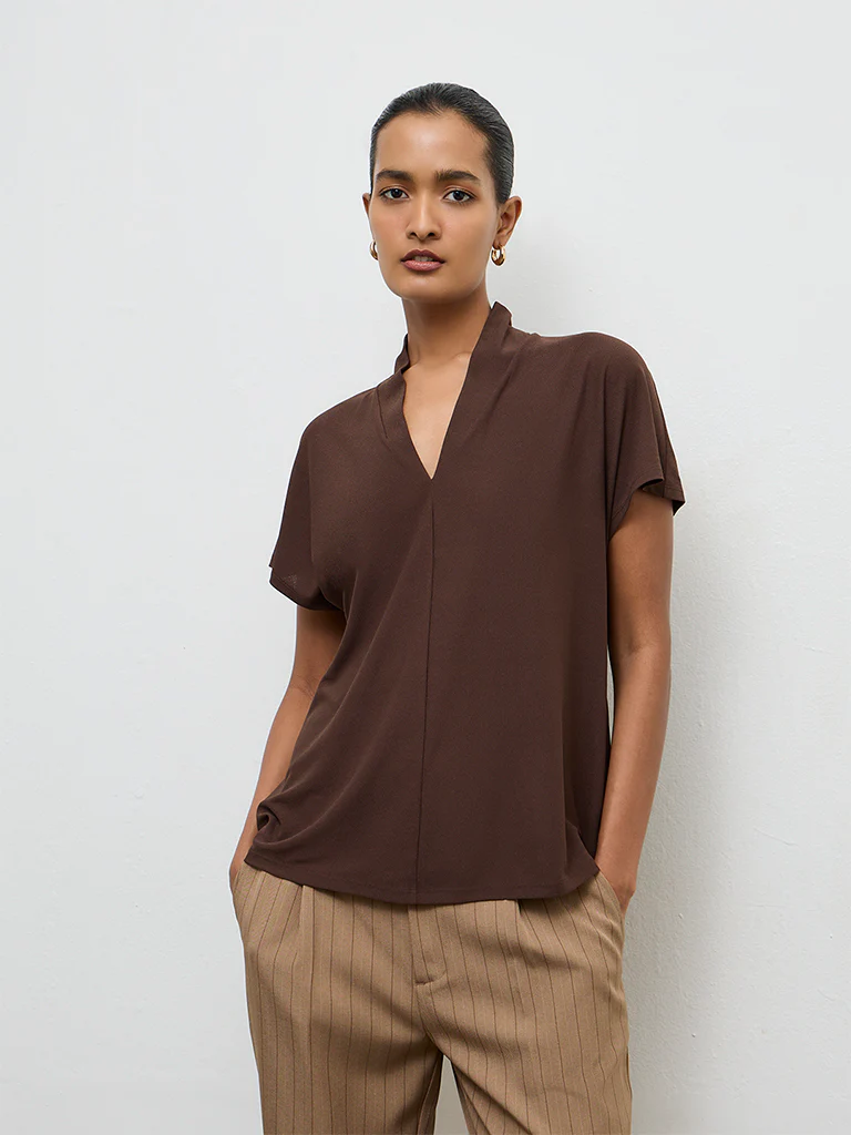 Wardrobe Dark Brown Top - Image 2