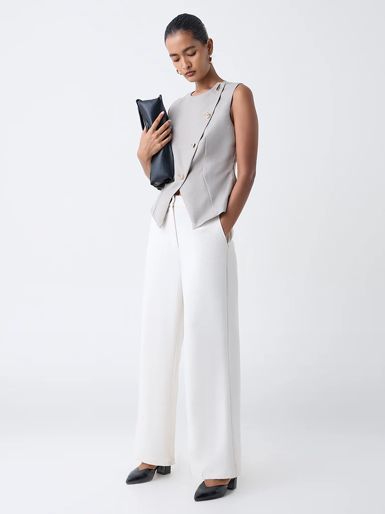 Wardrobe Grey Asymmetric Top - Image 2