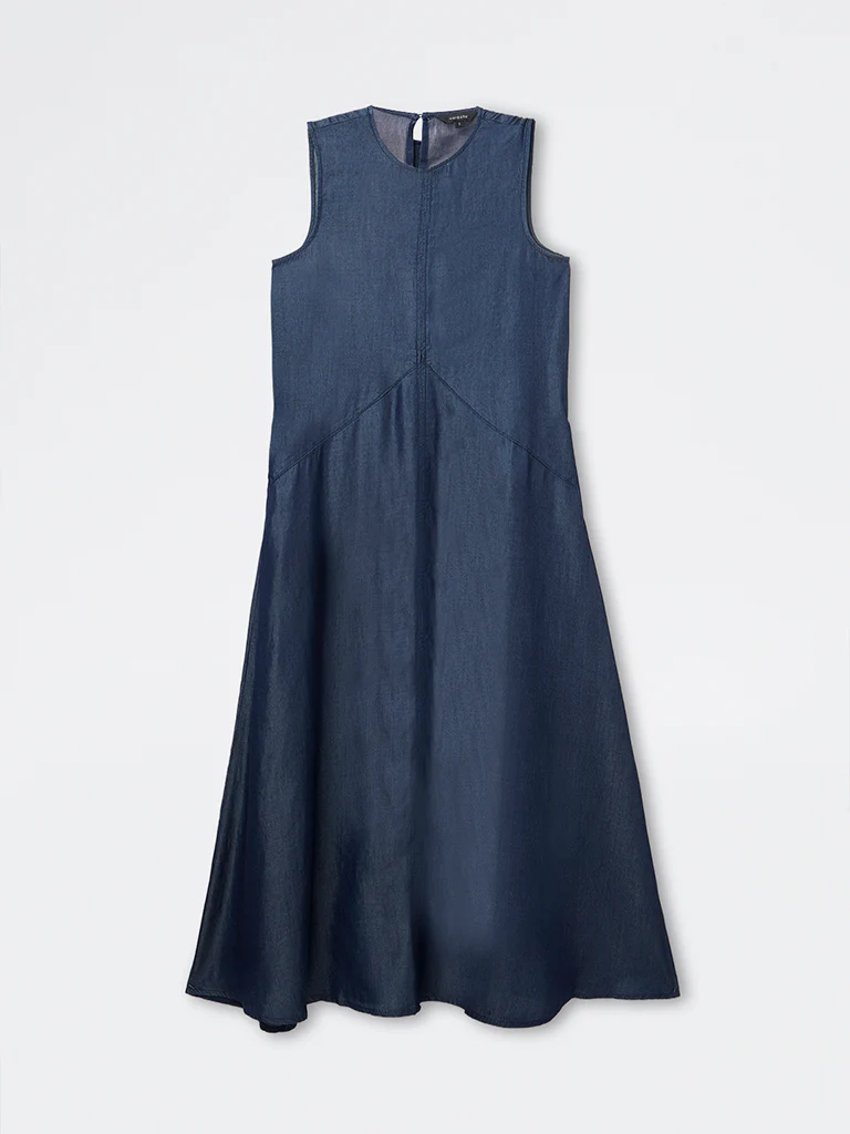 Wardrobe Indigo Denim A-Line Dress - Image 5