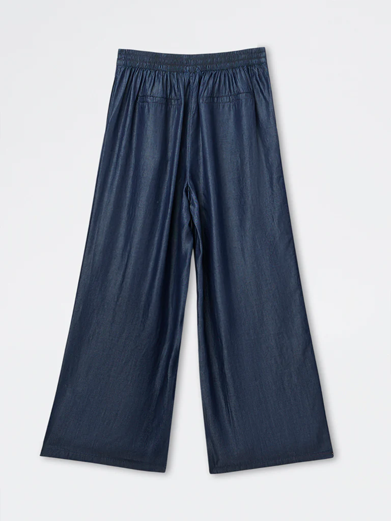 Wardrobe Indigo High-Rise Denim Trousers - Image 3
