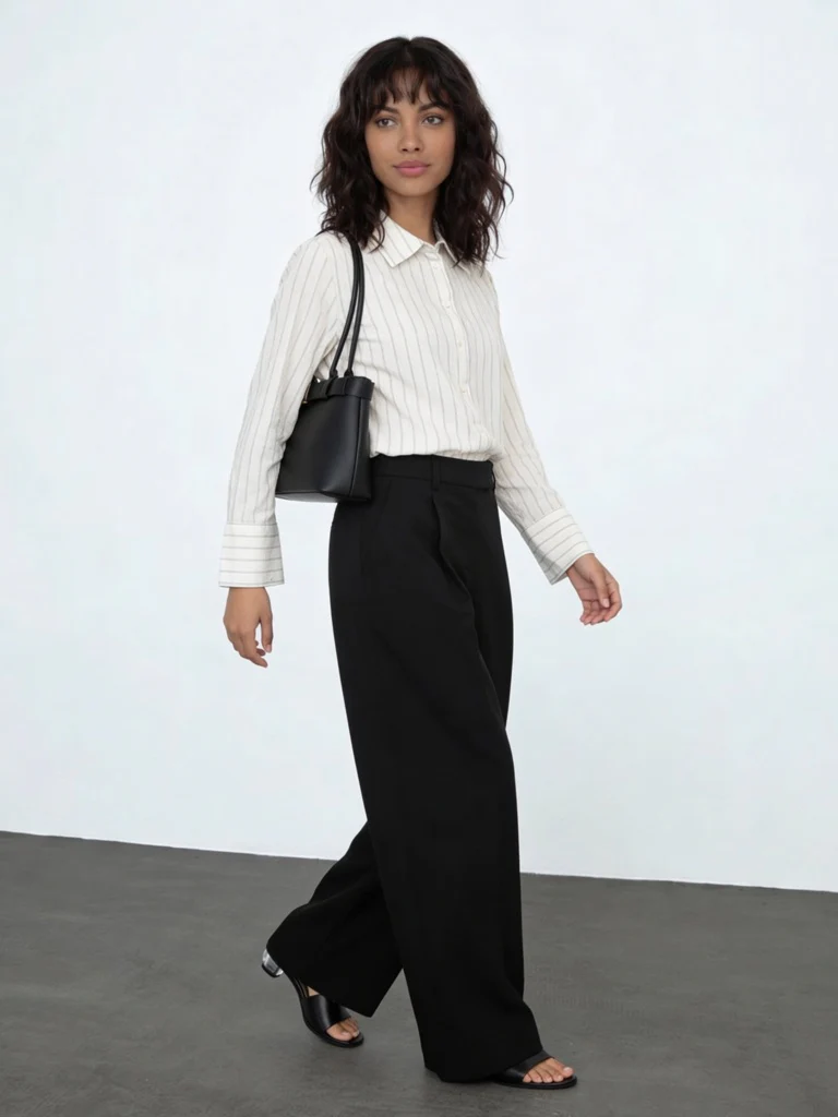 Wardrobe Ivory Striped Shirt