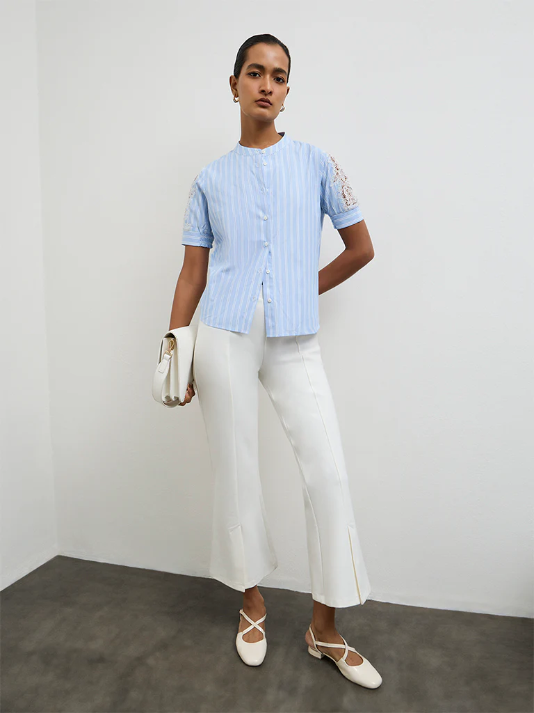 Wardrobe Light Blue Striped Blouse