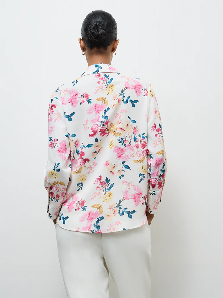 Wardrobe Multicolor Floral Printed Shirt - Image 4