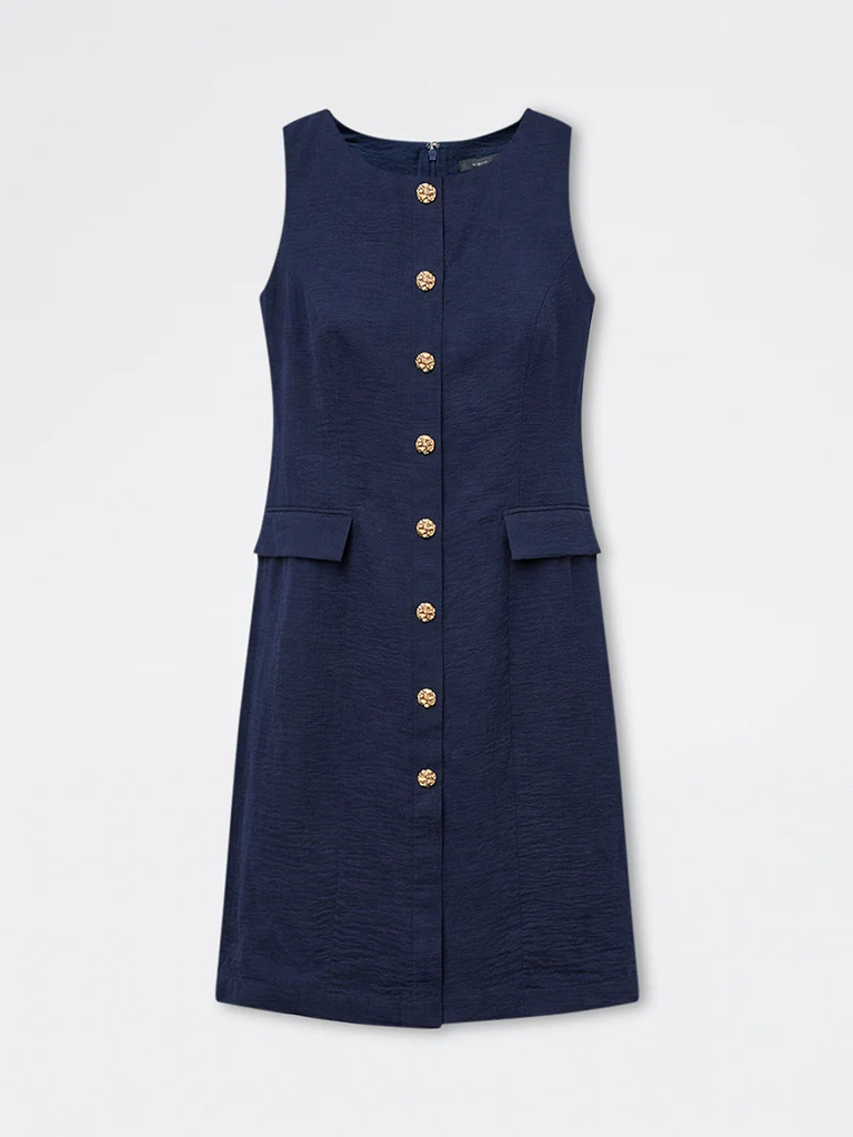 Wardrobe Navy Shift Dress - Image 5
