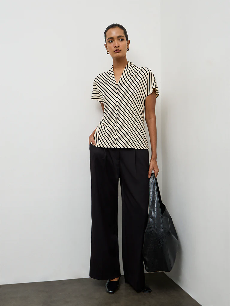 Wardrobe Off-White Striped Top