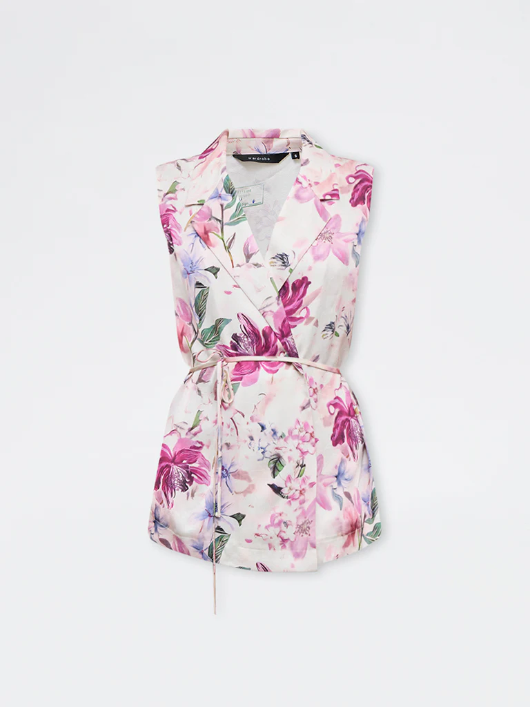 Wardrobe Pink Floral Blazer-Style Top - Image 5
