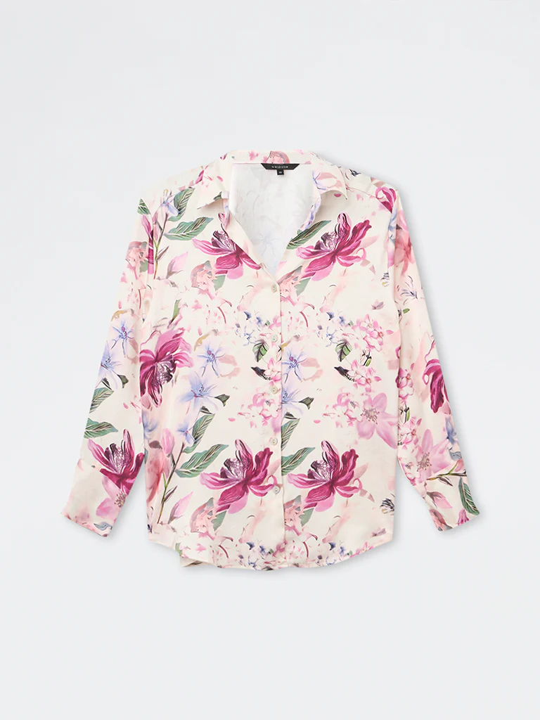 Wardrobe Pink Floral Design Shirt - Image 5