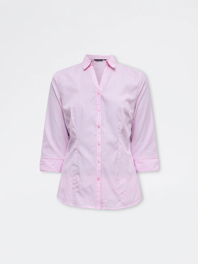 Wardrobe Pink Striped Shirt - Image 4