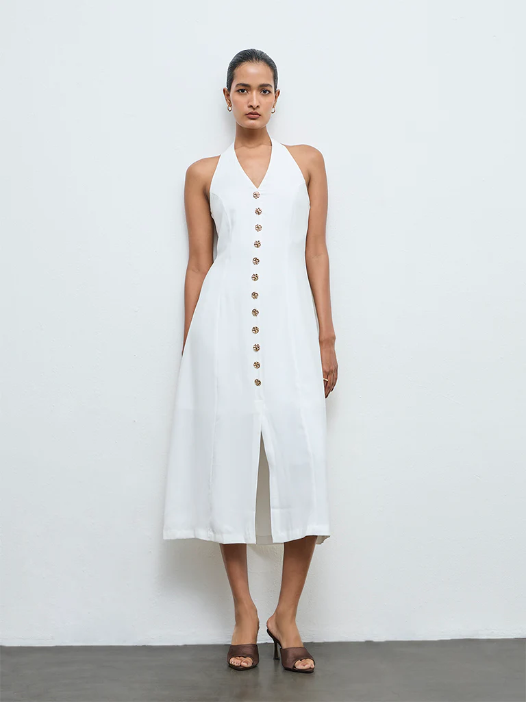 Wardrobe White A-Line Dress