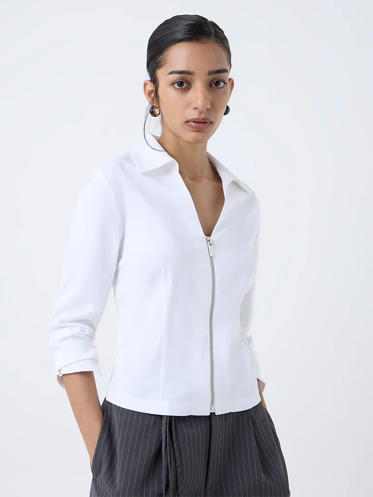 Wardrobe White Cotton Top