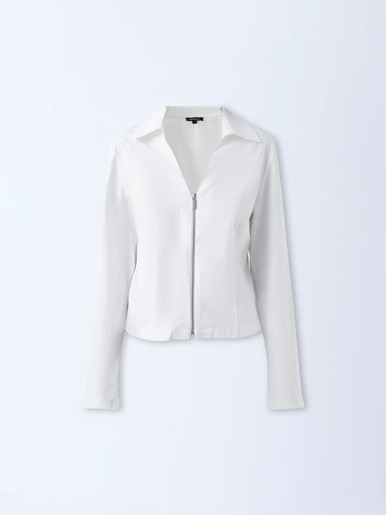 Wardrobe White Cotton Top - Image 5