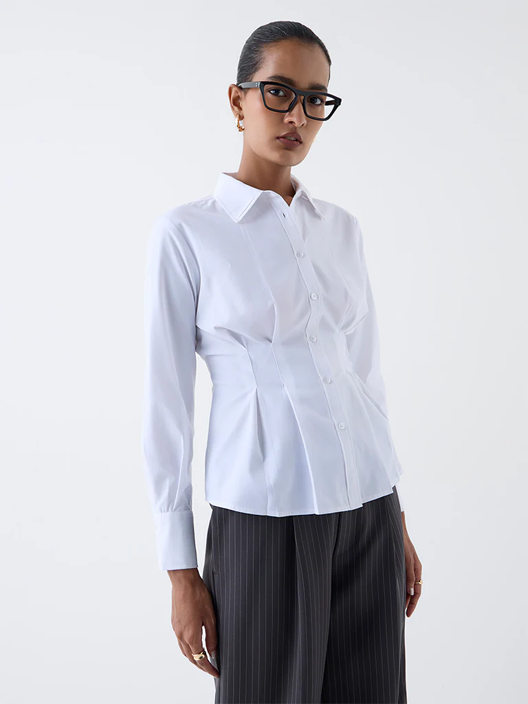 Wardrobe White Fitted Shirt