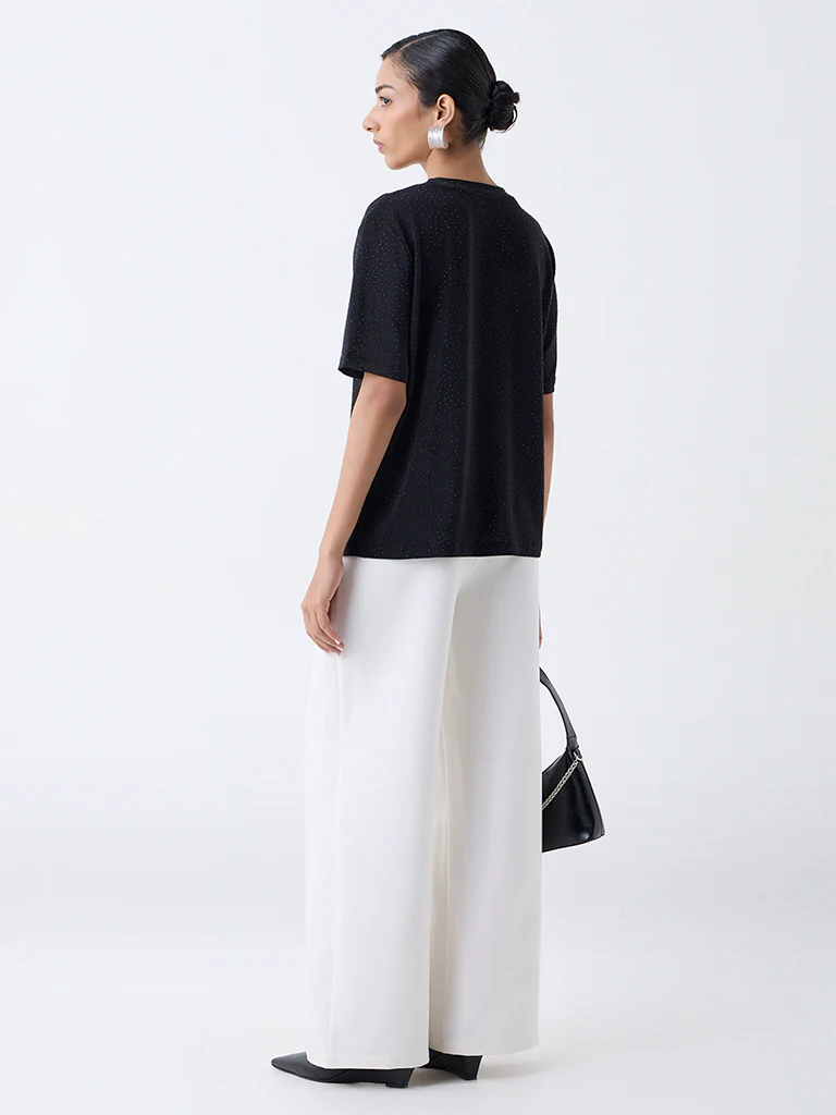 Wardrobe White High-Rise Trousers - Image 4