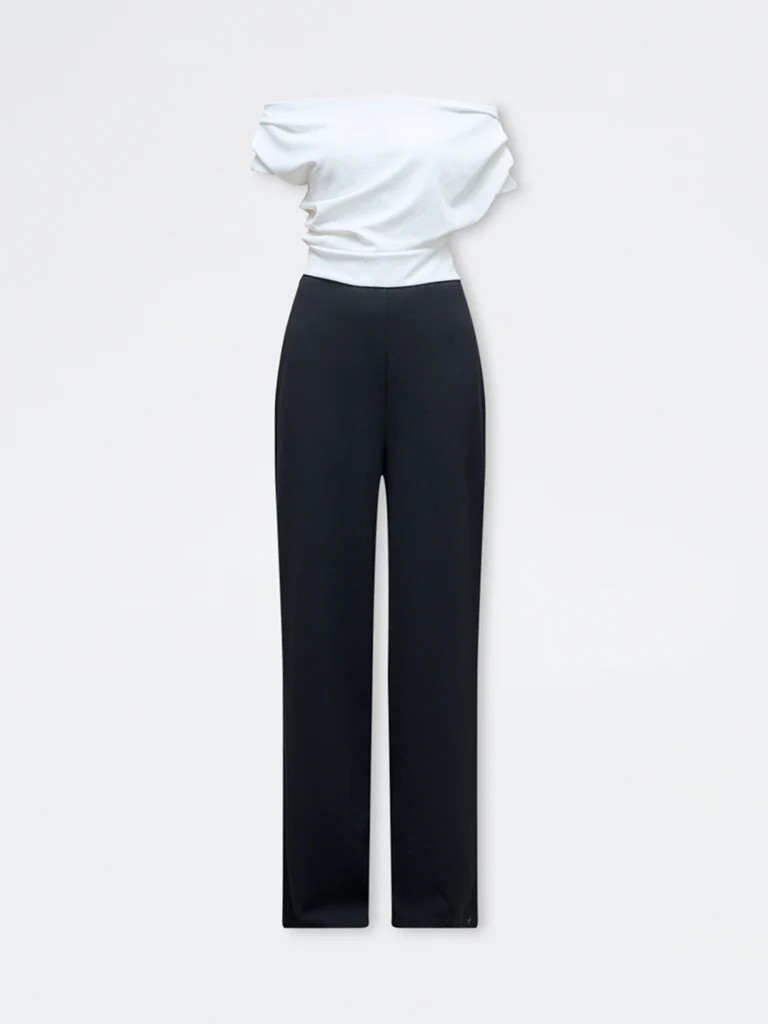 Wardrobe White Off-Shoulder Jumpsuit - Image 5