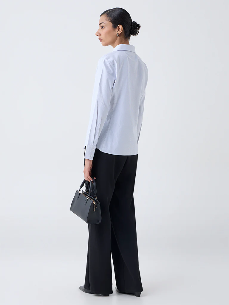 Wardrobe White Striped Shirt - Image 4