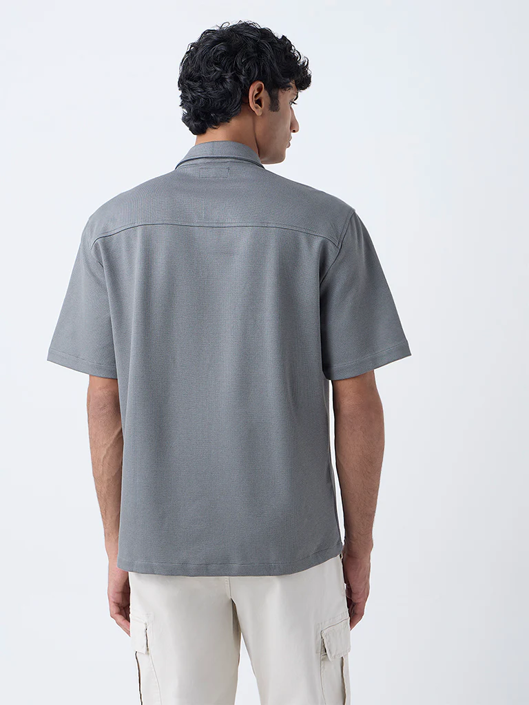 WES Casuals Dusty Green Relaxed-Fit Shirt - Image 5