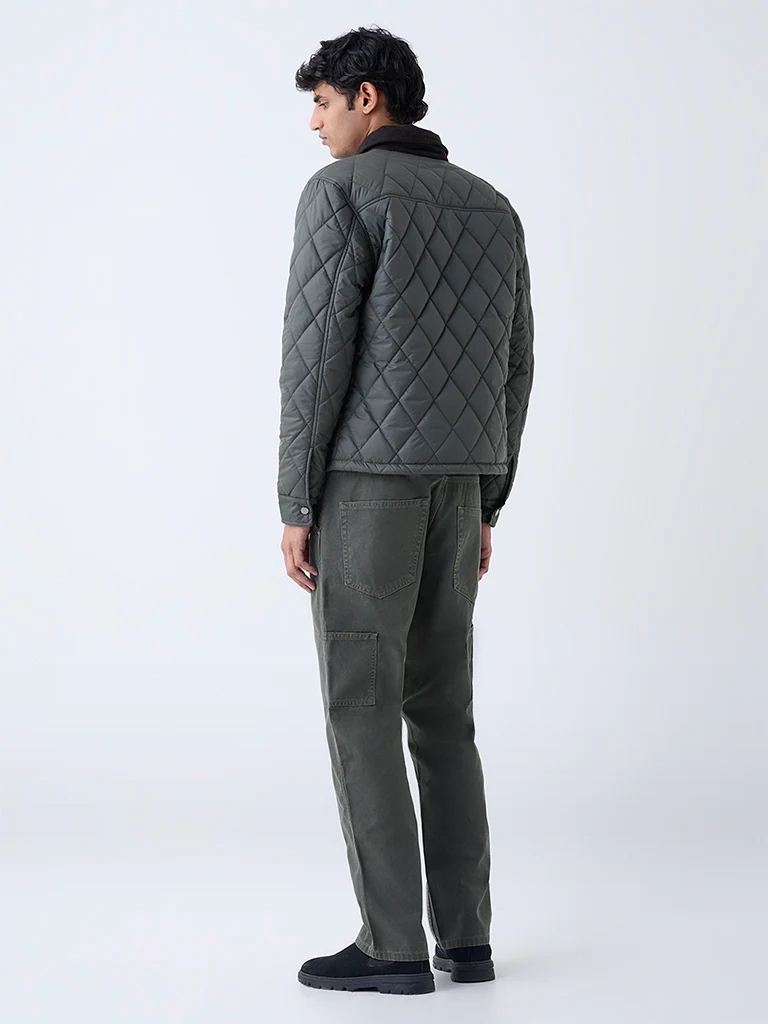WES Casuals Olive Relaxed-Fit Mid-Rise Jeans - Image 5