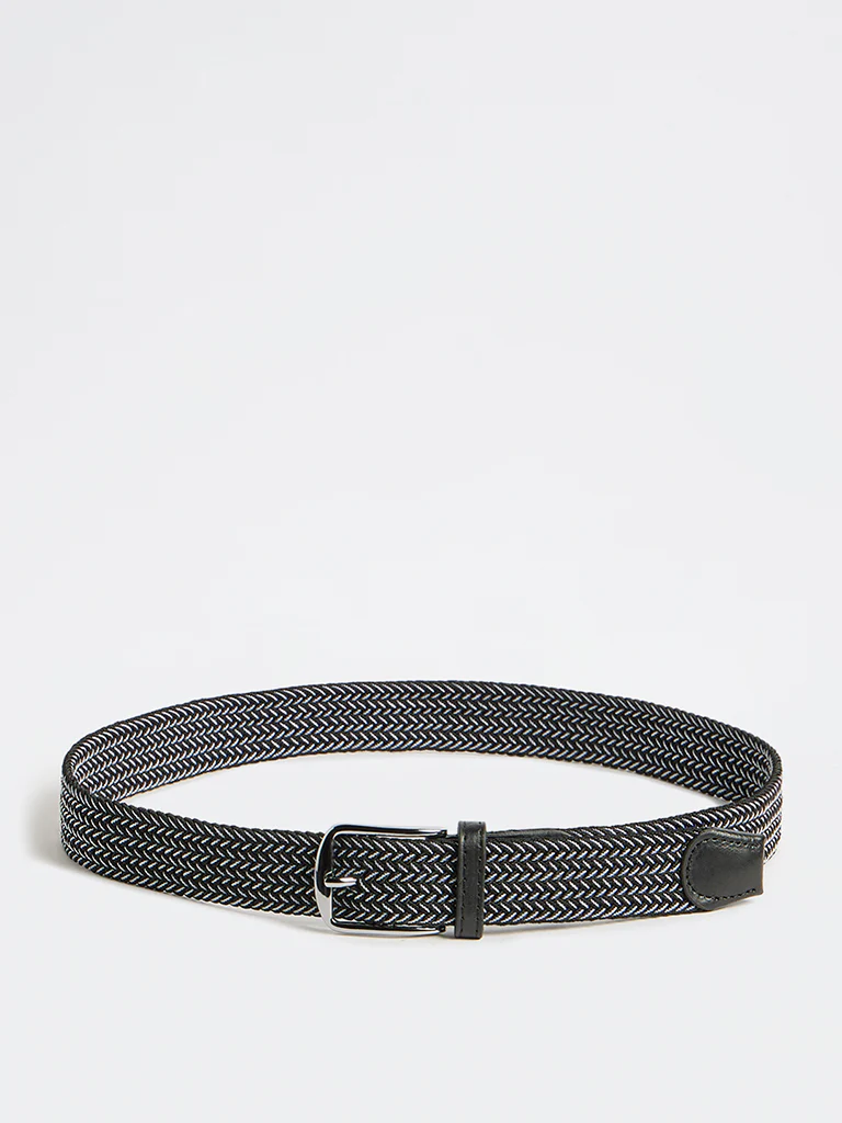 Wes Formals Black Braided Belt