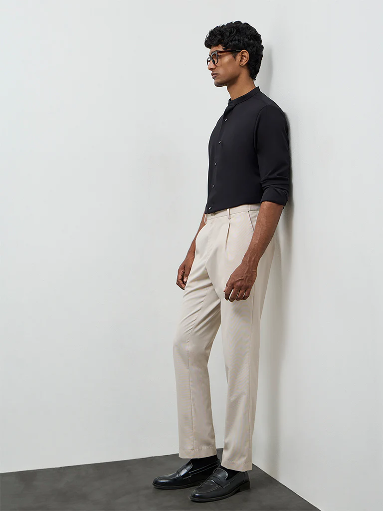 WES Formals Black Ultra Slim -Fit Shirt - Image 2
