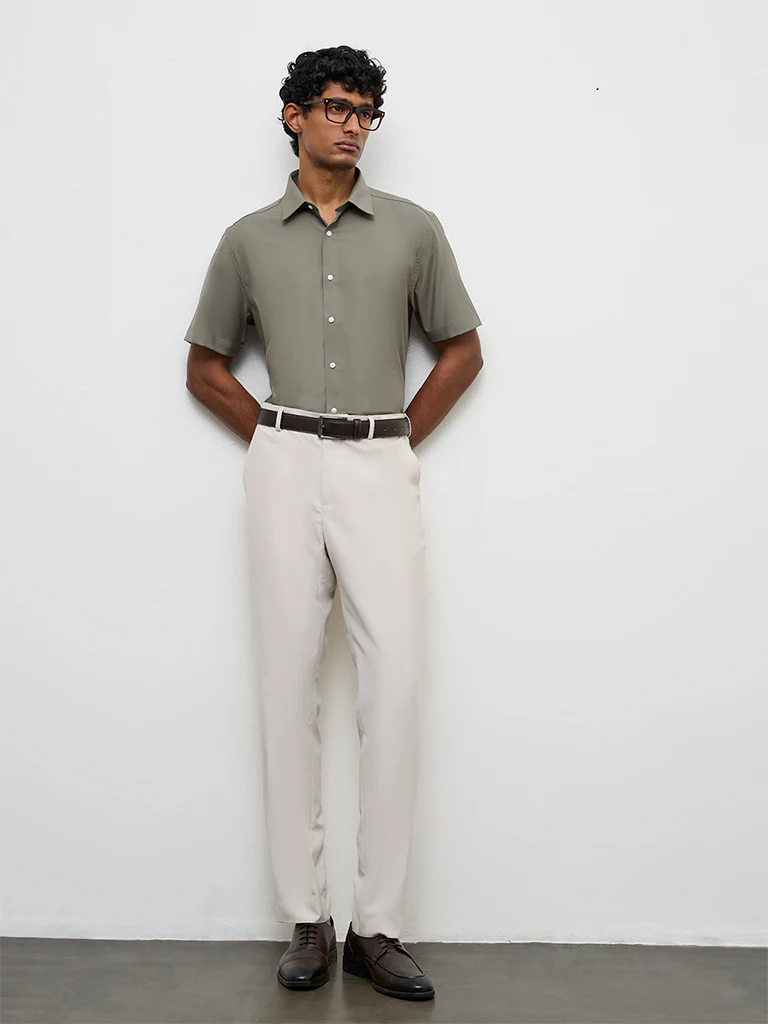 WES Formals Sage Slim-Fit Shirt