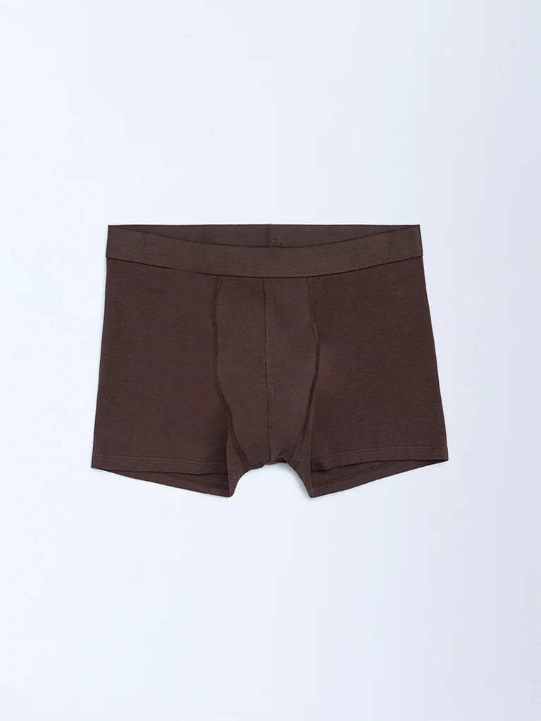 WES Lounge Beige Cotton Trunks - Pack of 3 - Image 3